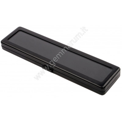 Edelsteindose 20X5x1.5 cm - matte schwarze Farbe