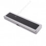 Edelsteindose 20X5x1.5 cm - matte silberne Farbe