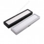 Edelsteindose 20X5x1.5 cm - matte silberne Farbe