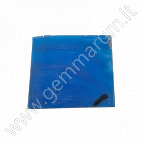 blaue Achat-Platte