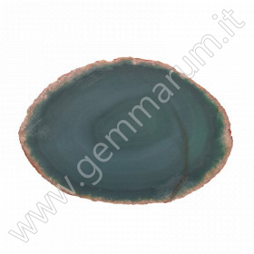 Green agate slab