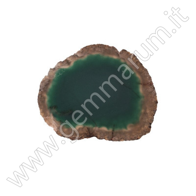 Green agate slab