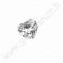 Diamant-Imitat aus kubischer Zirkonia (kZ), Herzschliff Ø 30mm