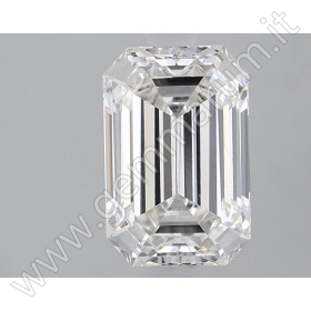 CVD DIAMOND EMERALD CUT F 2.02 cts