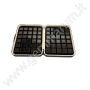 Elegante box imbottito con 60 scatoline 3x3 Nere