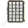 Elegante box imbottito con 48 scatoline 4x4 Bianche