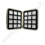 Elegante box imbottito con 24 scatoline 4x4 Bianche