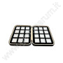 Elegante box imbottito con 24 scatoline 4x4 Bianche