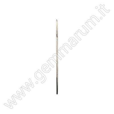 Steel spade tip for drilling pearls with double cutting edge