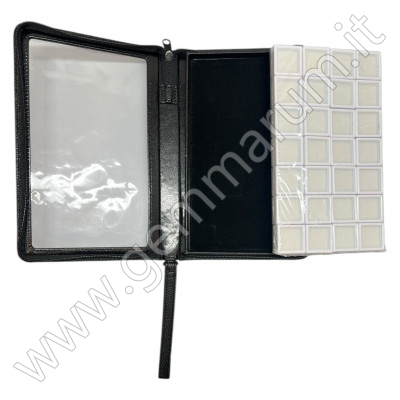 ETUI FÜR EDELSTEINE mit 28 Dosen 3x3