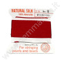 Red coral silk thread Griffin No. 8