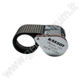 LENTE KASSOY 10x 18mm gommata