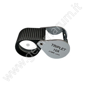 Triplet Loupe 10X 20.5 mm rubber grip