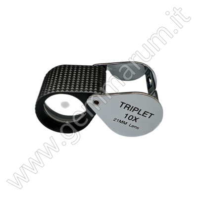 Lente professionale tripletta 10X 20.5 mm gommata
