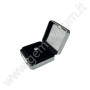 Metalldose 4X4x1.5 cm - matte silberne Farbe