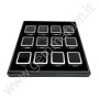 Etui mit 12 Metalldosen - Matt silver