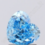 HEART BRILLIANT CVD DIAMOND fancy blue