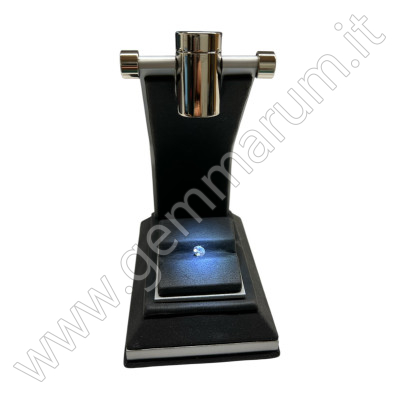 Leather LED display - black