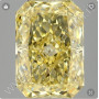 Cut Cornered Rectangular Modified Brilliant 1.68 Fancy Vivid Yellow