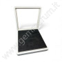 Large Deluxe Wooden Display Box with built-in Stand - white