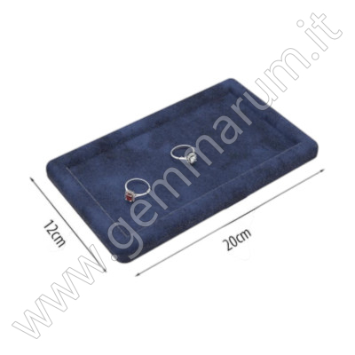 Velvet Ring Display Tray – 20 × 12 cm