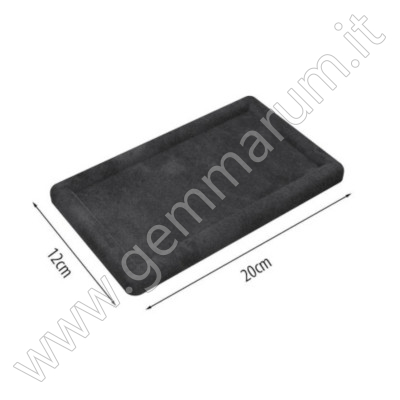 Samt-Displaytablett für Ringe – 20 × 12 cm