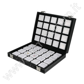 Set Completo per Esposizione pietre- 40 scatoline bianche