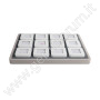 Deluxe Diamond Boxes in a Luxury Tray Set - 12 white boxes