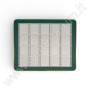 Premium Gem Display with Gold Frame -Green