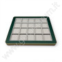 Premium Gem Display with Gold Frame -Green
