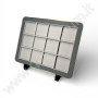 Premium Gem Display with Gold Frame - Grey