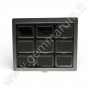 Elegante Espositore con chiusura e finestra 9 scatoline - BLACK