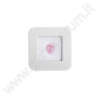 Wooden gemstone display box  66 × 66 × 25 mm