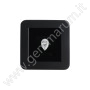 Wooden gemstone display box  88 ×88 × 25 mm