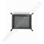 Folding Faux Leather Display Tray with Button Closure