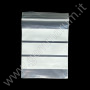 PLASTIC ZIP TOP BAGS 10x15 cm with three white strips