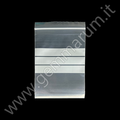 FLACHBEUTEL 6x8 cm mit 3 Beschriftungsstreifen