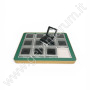 Premium Gem Display with Gold Frame - Green Complete display with 12 MATT SIVLER boxes