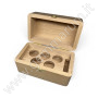Wooden case for metal reagents