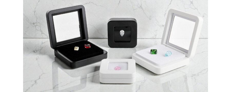 Wooden boxes for stones