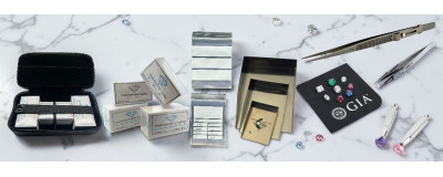 Parcel papers & bags, Gem clothes, tweezers, Stone Cases, Scoops